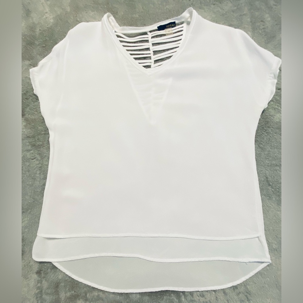 Renuar White Short Sleeve Blouse